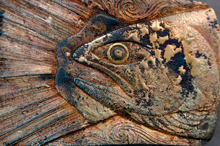 fish engraving